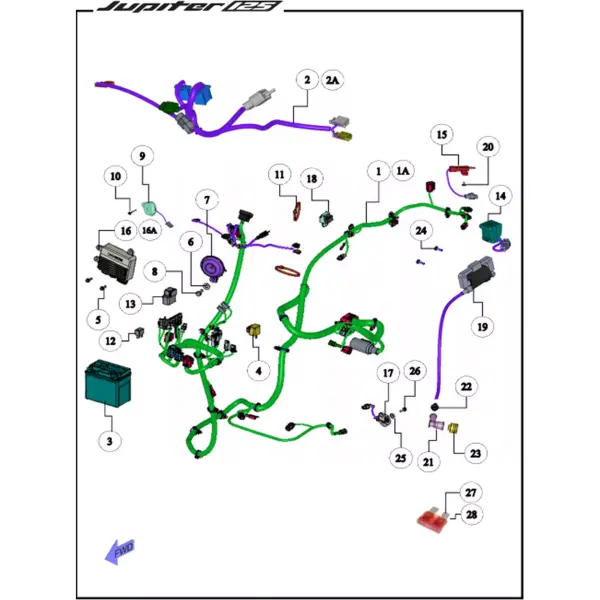 ELEKTRİK TESİSATI KOMPLE 1 SİGORTA KUTU 2023 (TVS B107)